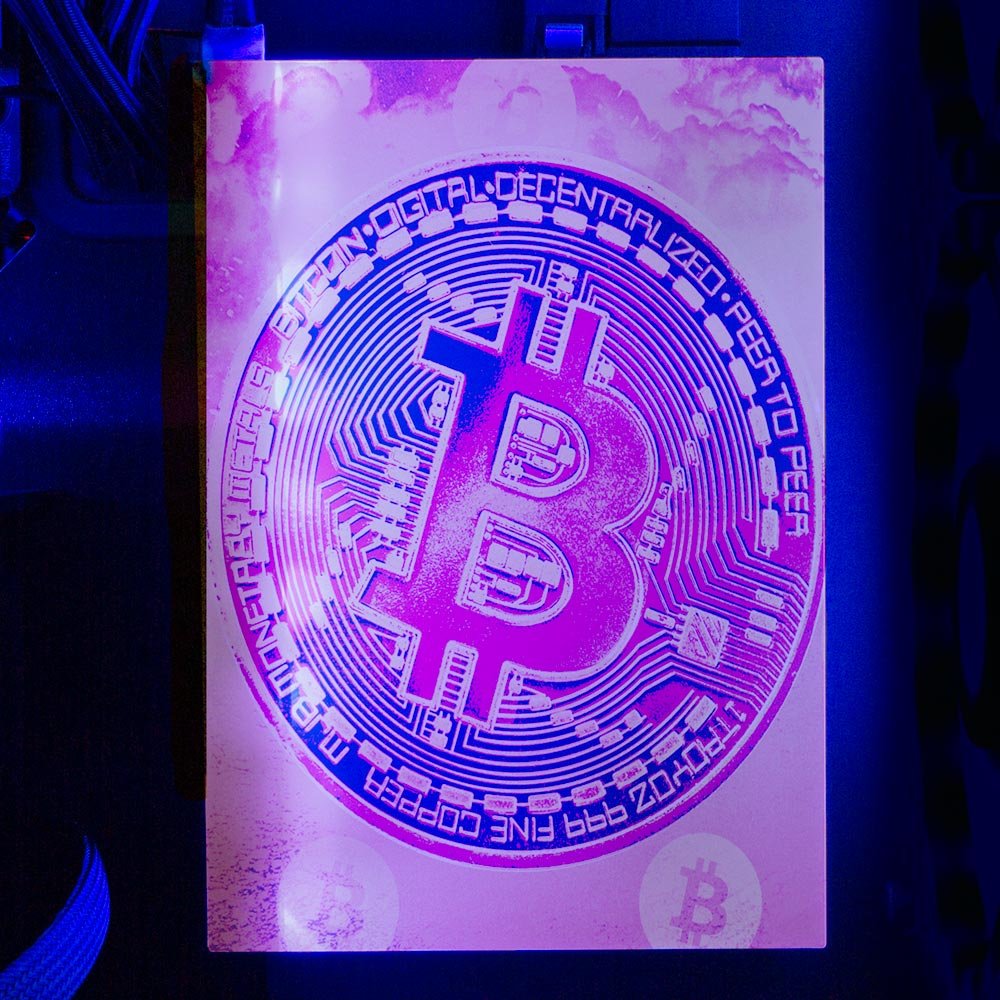 Soul of the Bitcoin RGB HDD Cover Vertical - Donnie Art - V1Tech