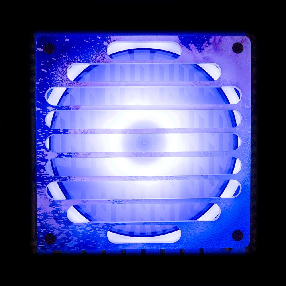 Soul of the Blue Flame Flow Fan Grill (120mm and 140mm) - Donnie Art - V1Tech