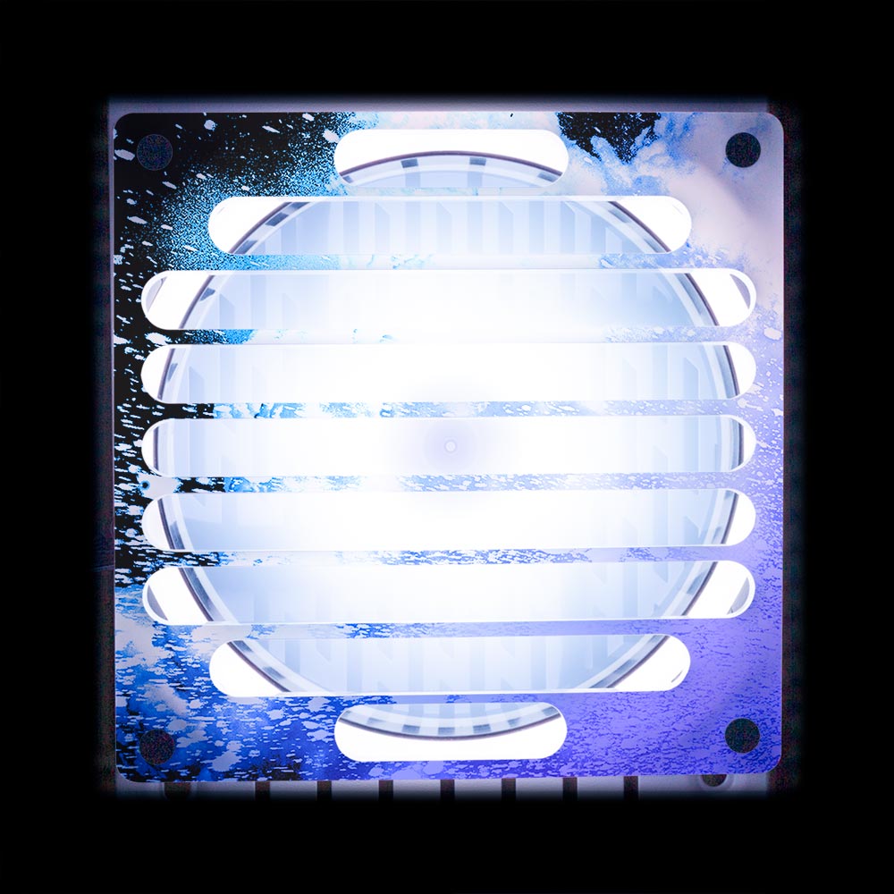 Soul of the Blue Flow Fan Grill (120mm and 140mm) - Donnie Art - V1Tech