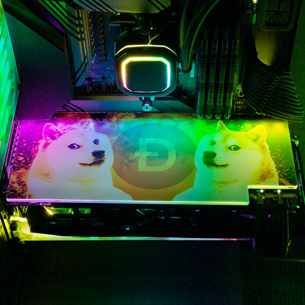 Soul of the Dog RGB GPU Backplate - Donnie Art - V1Tech