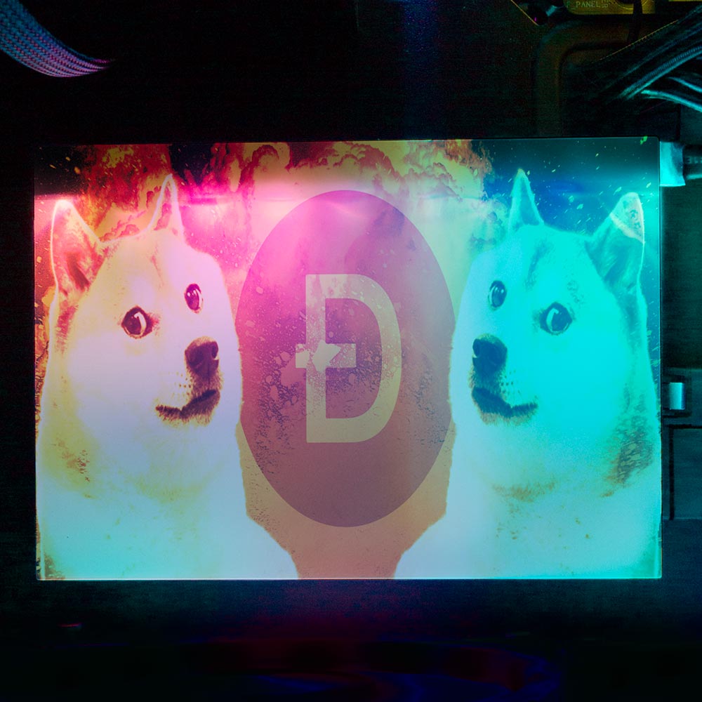 Soul of the Dog RGB HDD Cover Horizontal - Donnie Art - V1Tech