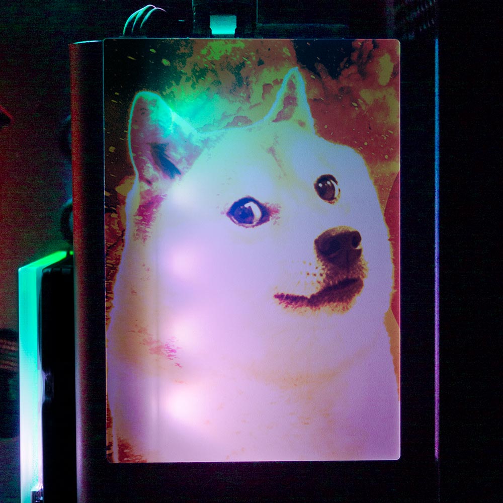 Soul of the Dog RGB SSD Cover Vertical - Donnie Art - V1Tech
