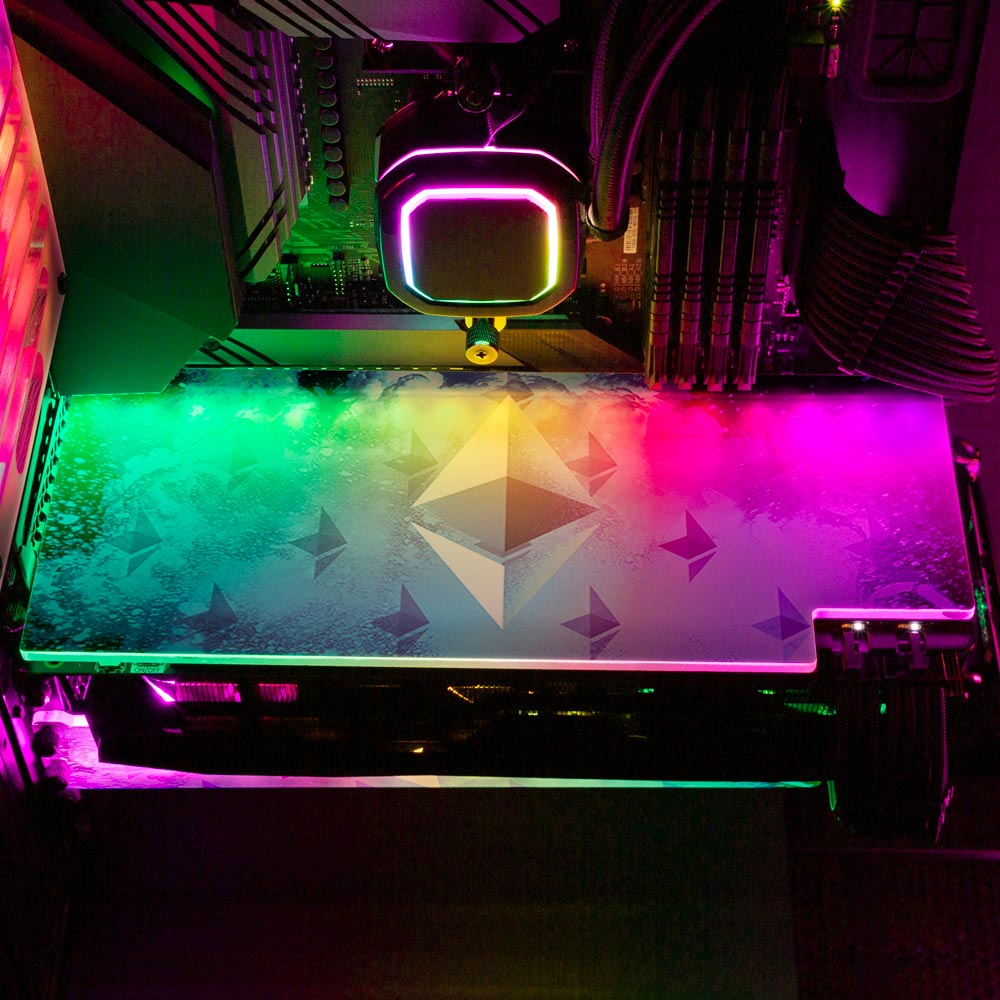 Soul of the Ethereum RGB GPU Backplate - Donnie Art - V1Tech
