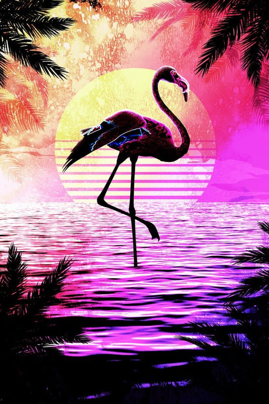 Soul of the Flamingo Plexi Glass Wall Art - Donnie Art - V1Tech