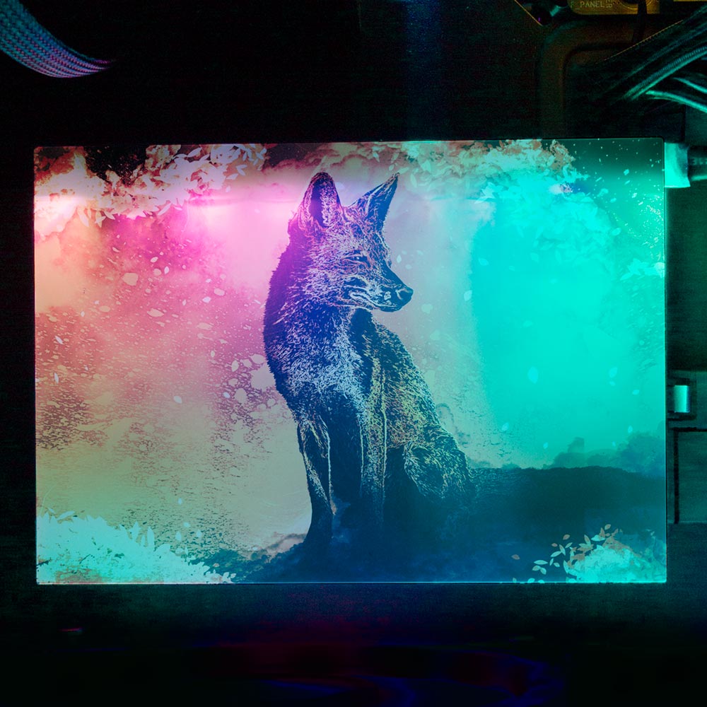 Soul of the Fox RGB HDD Cover Horizontal - Donnie Art - V1Tech