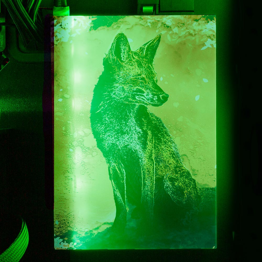 Soul of the Fox RGB HDD Cover Vertical - Donnie Art - V1Tech