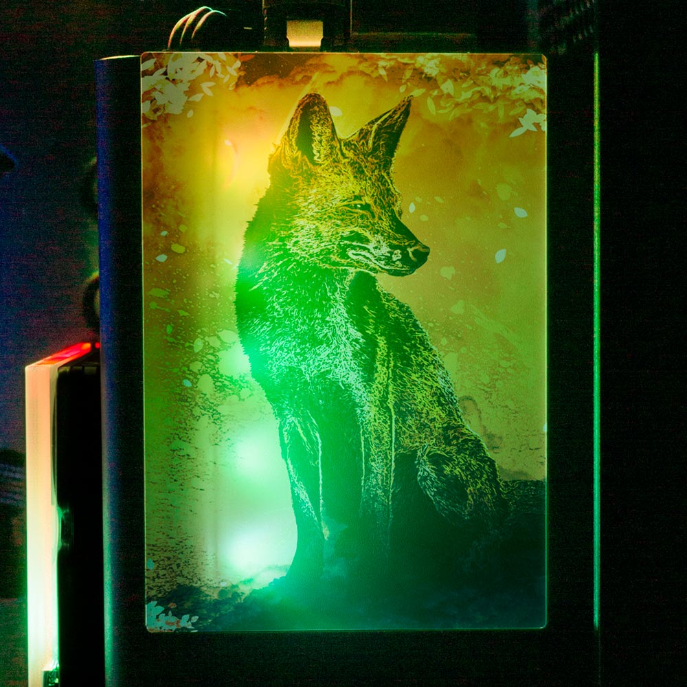 Soul of the Fox RGB SSD Cover Vertical - Donnie Art - V1Tech