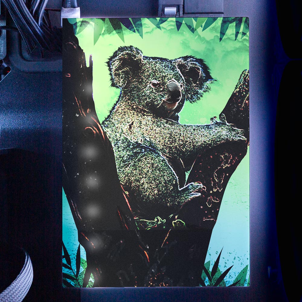 Soul of the Koala RGB HDD Cover Vertical - Donnie Art - V1Tech