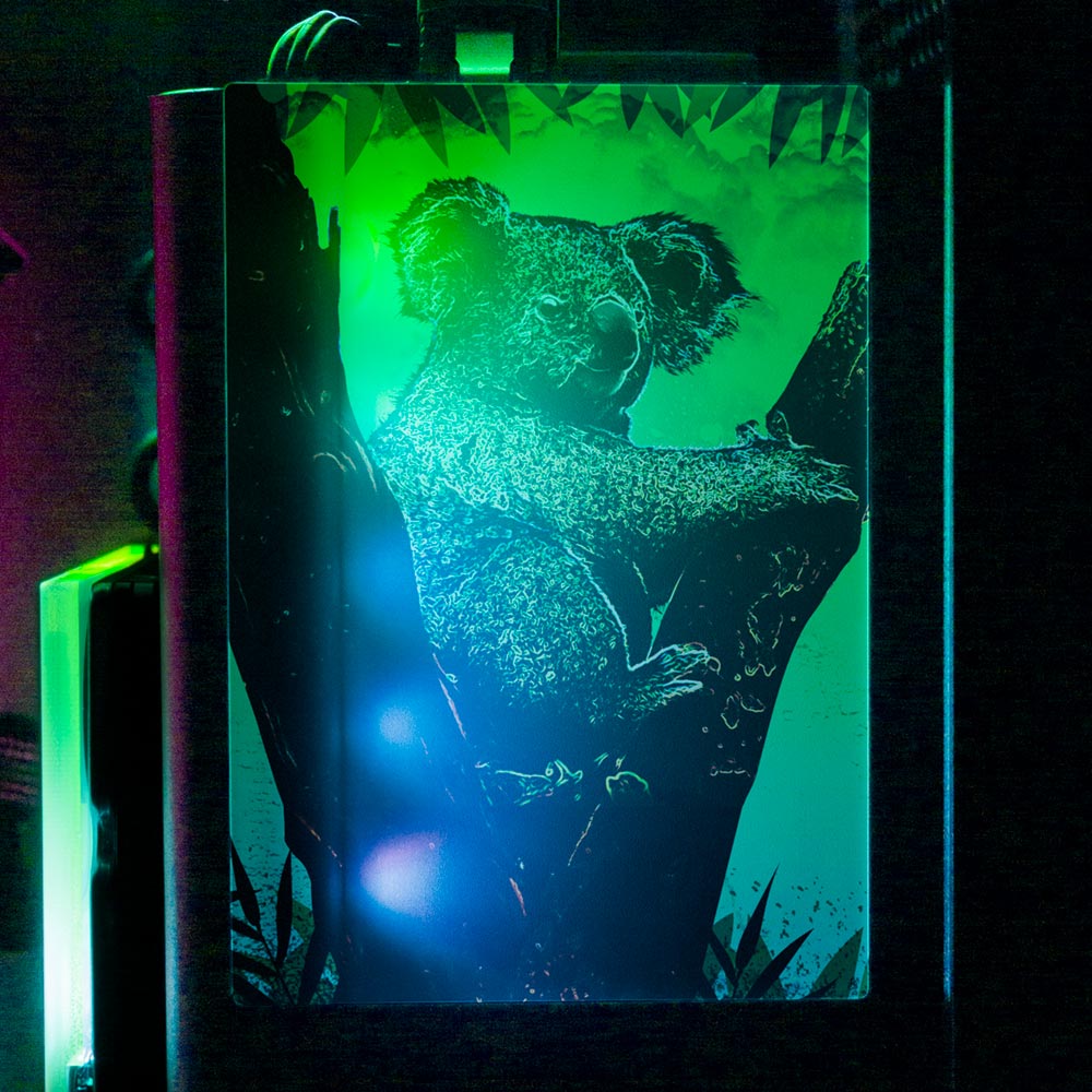 Soul of the Koala RGB SSD Cover Vertical - Donnie Art - V1Tech
