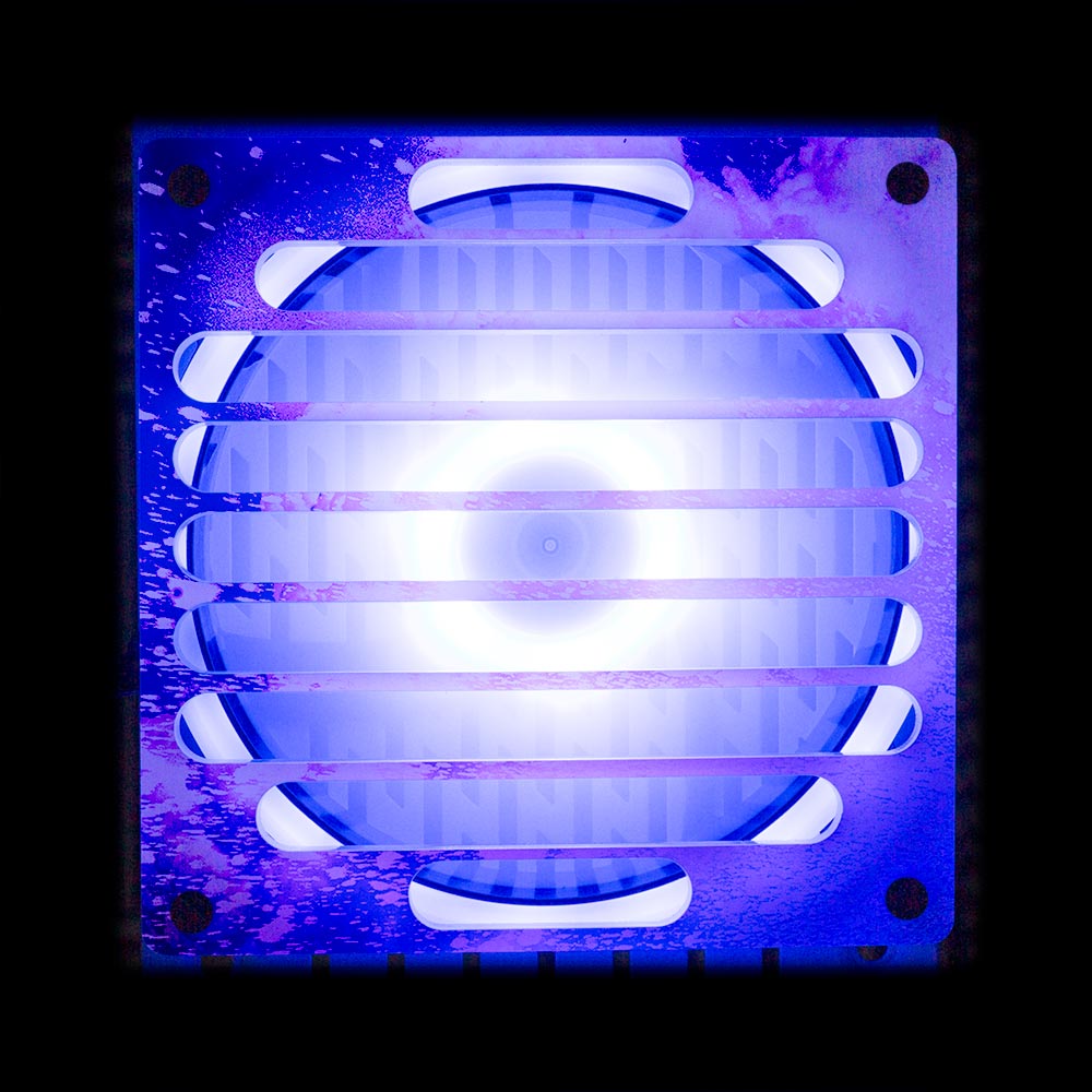 Soul of the Magenta Flow Fan Grill (120mm and 140mm) - Donnie Art - V1Tech