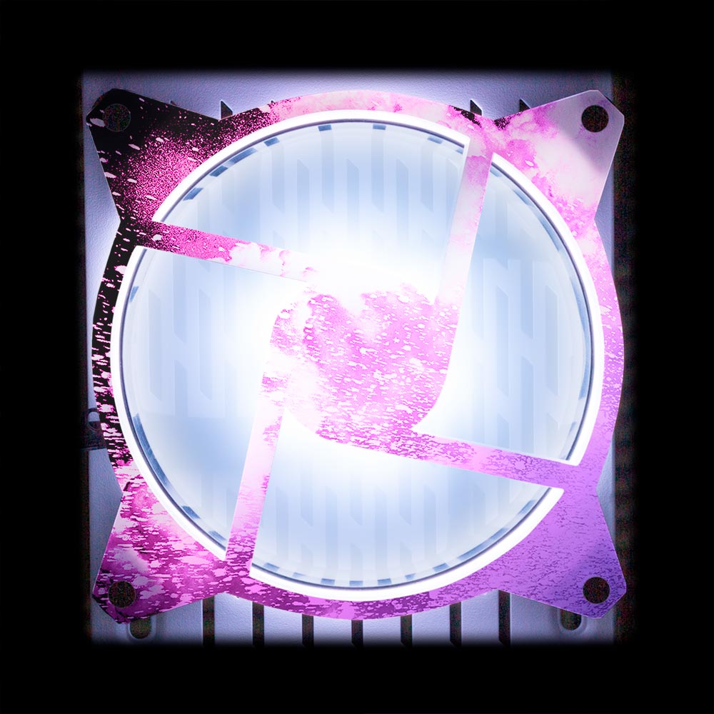 Soul of the Magenta Windmill Fan Grill (120mm and 140mm) - Donnie Art - V1Tech