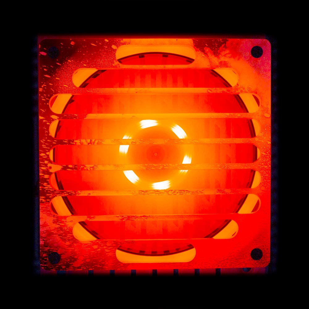 Soul of the Orange Flow Fan Grill (120mm and 140mm) - Donnie Art - V1Tech