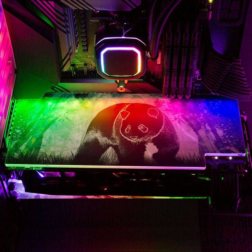 Soul of the Panda RGB GPU Backplate - Donnie Art - V1Tech