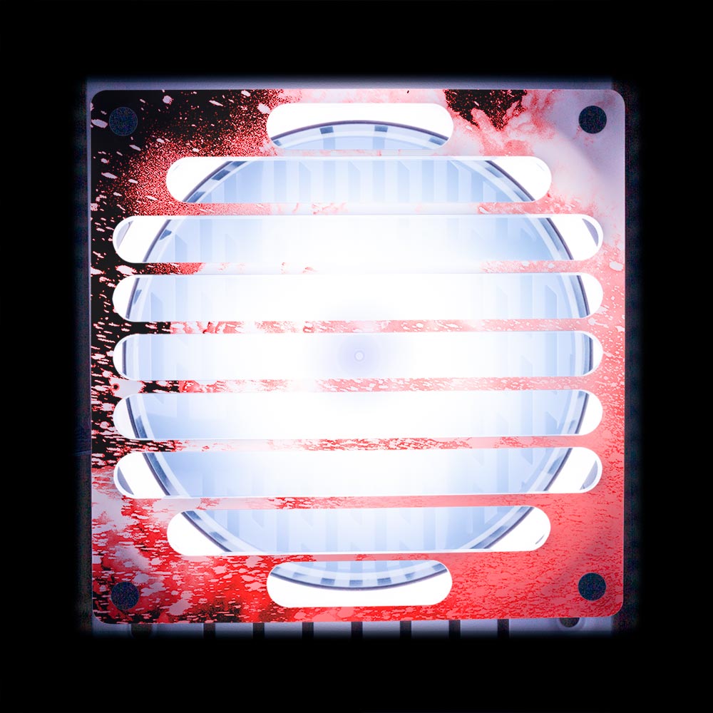 Soul of the Red Flow Fan Grill (120mm and 140mm) - Donnie Art - V1Tech