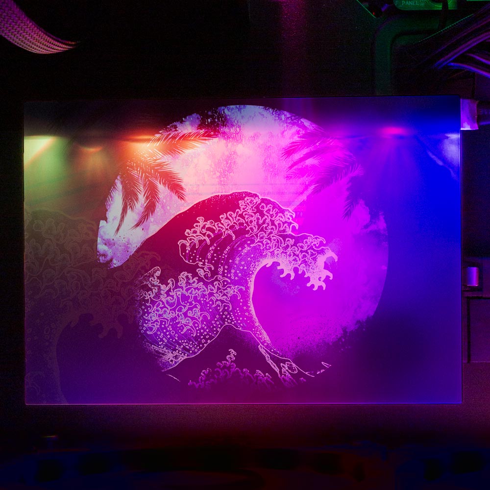 Soul of the Retrowave 2 RGB HDD Cover Horizontal - Donnie Art - V1Tech