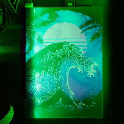 Soul of the Retrowave 2 RGB SSD Cover Vertical - Donnie Art - V1Tech