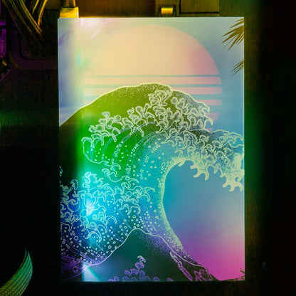 Soul of the Retrowave RGB HDD Cover Vertical - Donnie Art - V1Tech