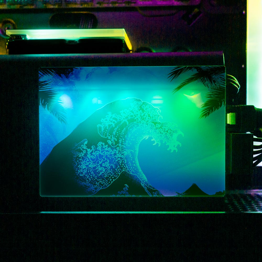 Soul of the Retrowave RGB SSD Cover Horizontal - Donnie Art - V1Tech