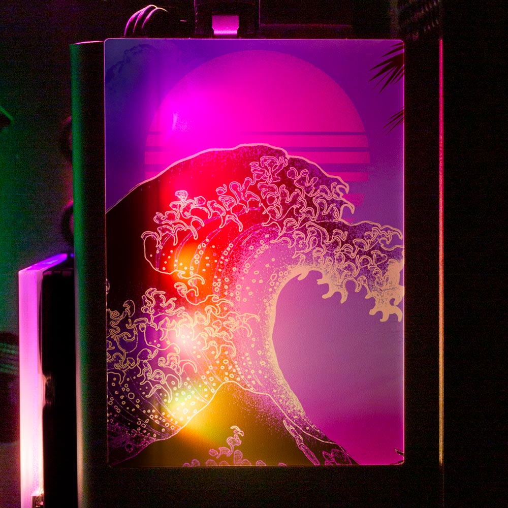Soul of the Retrowave RGB SSD Cover Vertical - Donnie Art - V1Tech