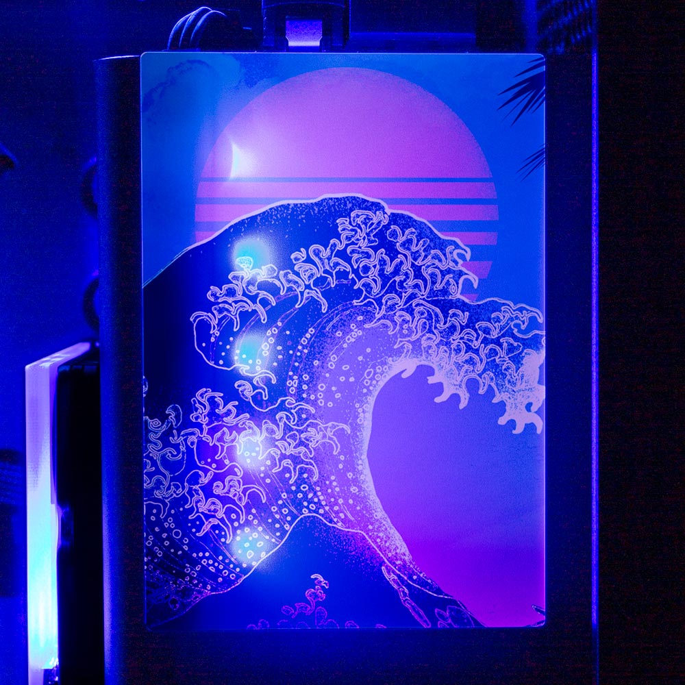 Soul of the Retrowave RGB SSD Cover Vertical - Donnie Art - V1Tech