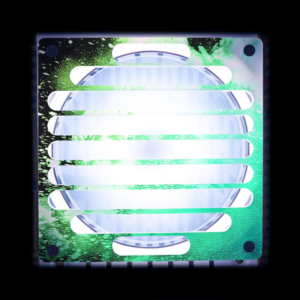 Soul of the Sea Green Flow Fan Grill (120mm and 140mm) - Donnie Art - V1Tech