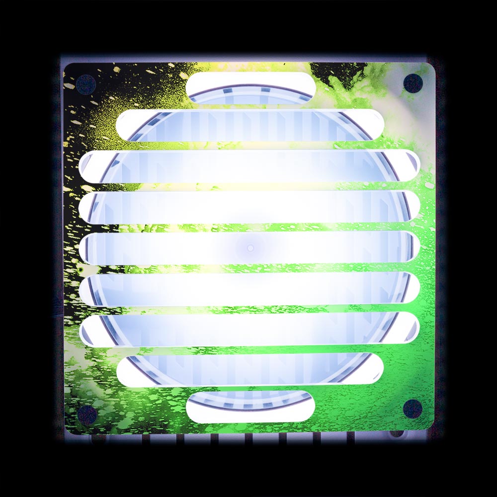 Soul of the Spring Green Flow Fan Grill (120mm and 140mm) - Donnie Art - V1Tech