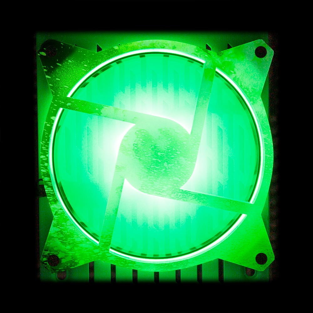 Soul of the Spring Green Windmill Fan Grill (120mm and 140mm) - Donnie Art - V1Tech