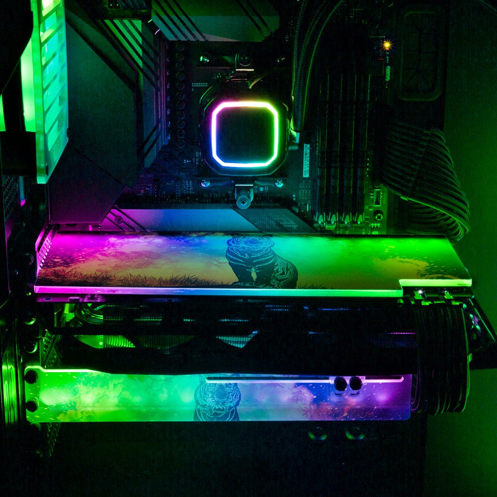 Soul of the Tiger RGB GPU Backplate - Donnie Art - V1Tech