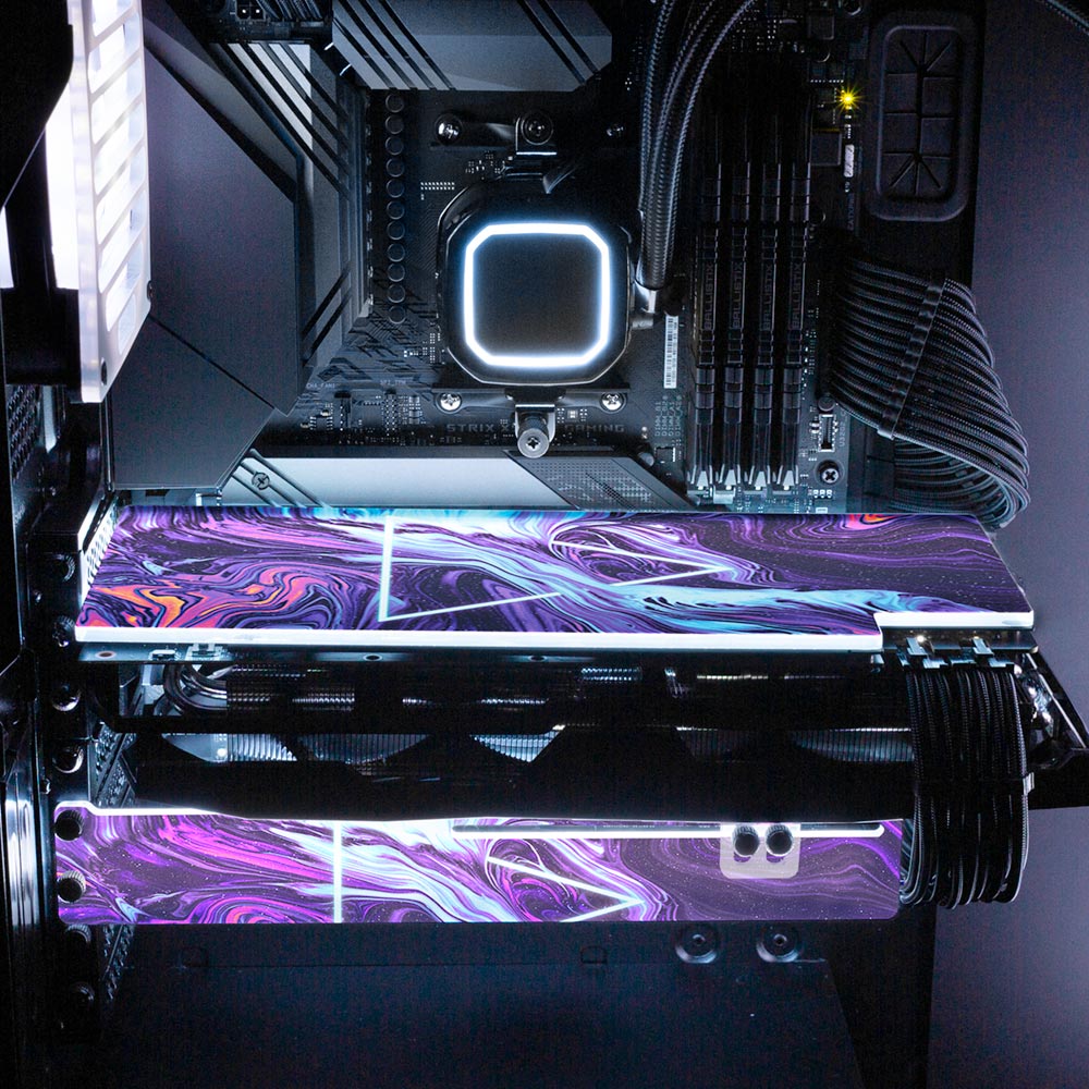 Space is Only Noise RGB GPU Backplate - Geoglyser - V1Tech