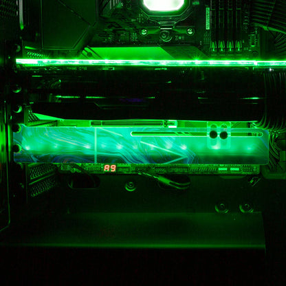 Space is Only Noise RGB GPU Support Bracket - Geoglyser - V1Tech