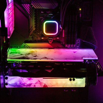 Spectrum White RGB GPU Backplate - V1Tech