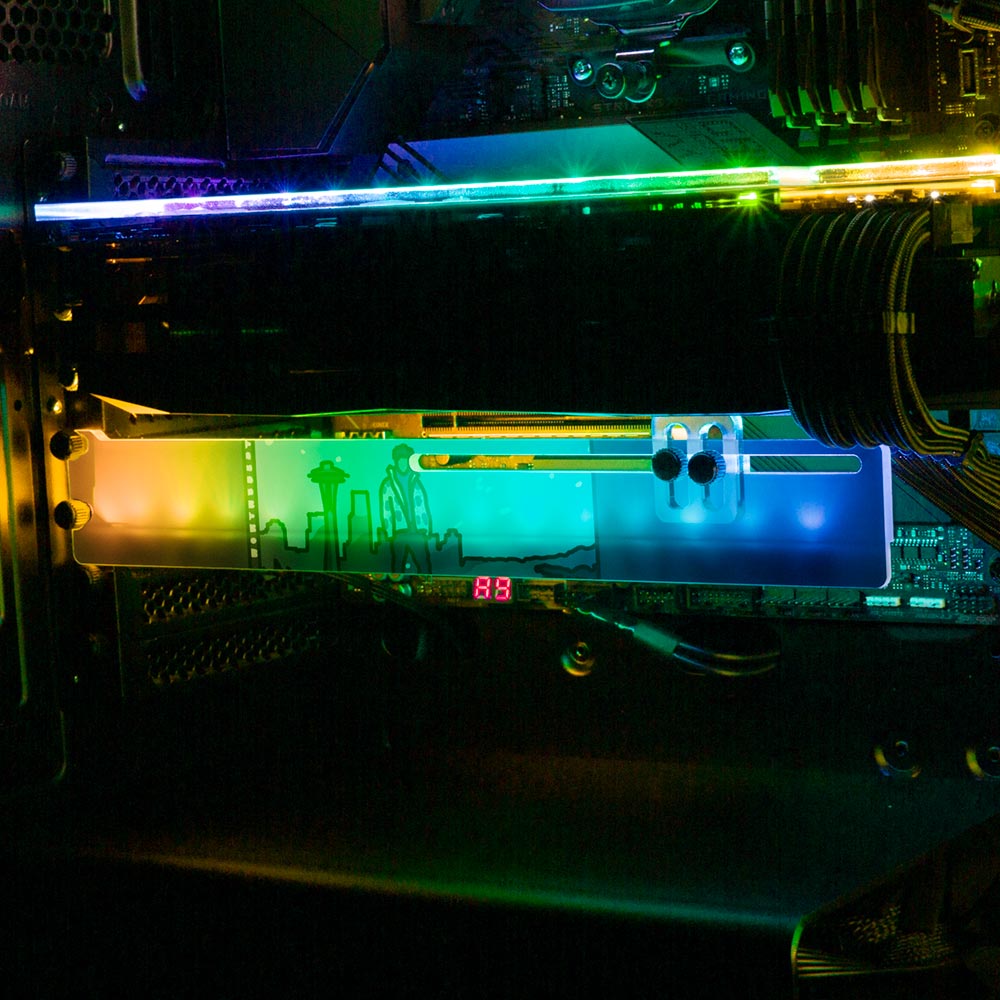 Spotlight RGB GPU Support Bracket - Utopia Graphix - V1Tech