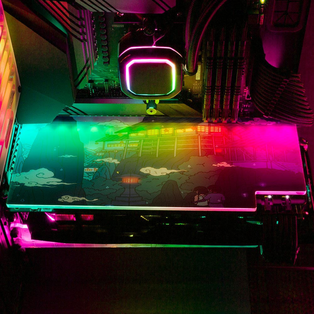 Sunset Ghosts RGB GPU Backplate - Seerlight - V1Tech