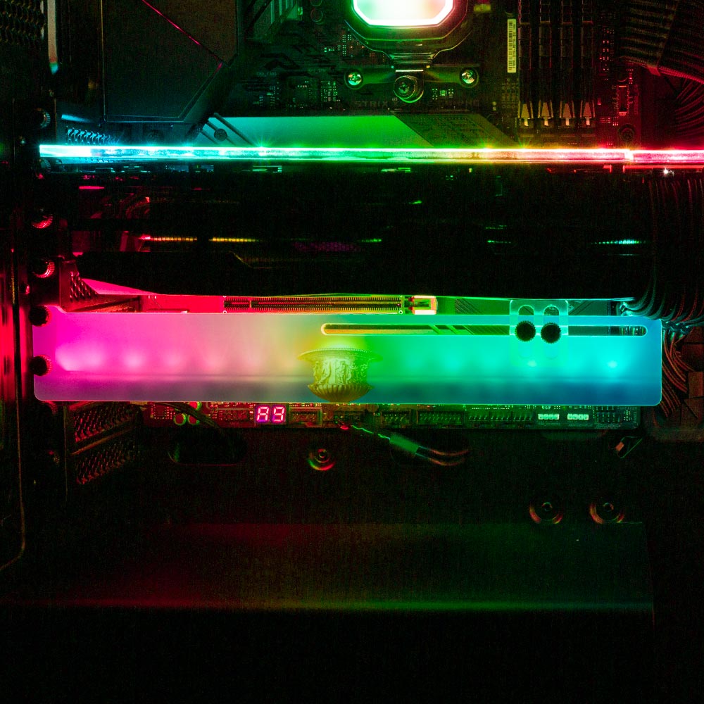 Sunset in Ancient Times RGB GPU Support Bracket - Spectacular.way - V1Tech