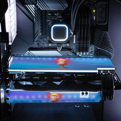 Sunset in Ancient Times RGB GPU Support Bracket - Spectacular.way - V1Tech