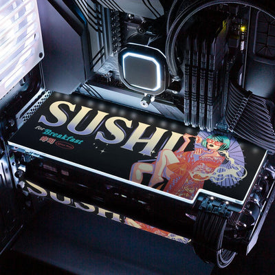 Sushi Perched Geisha RGB GPU Backplate