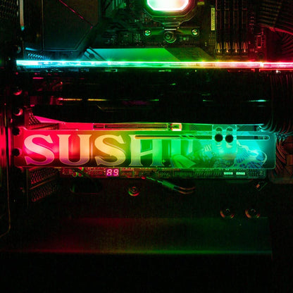 Sushi Perched Geisha RGB GPU Support Bracket - HeyMoonly - V1Tech