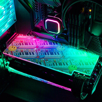 Synth Pop RGB GPU Backplate - Javilostcontrol - V1Tech