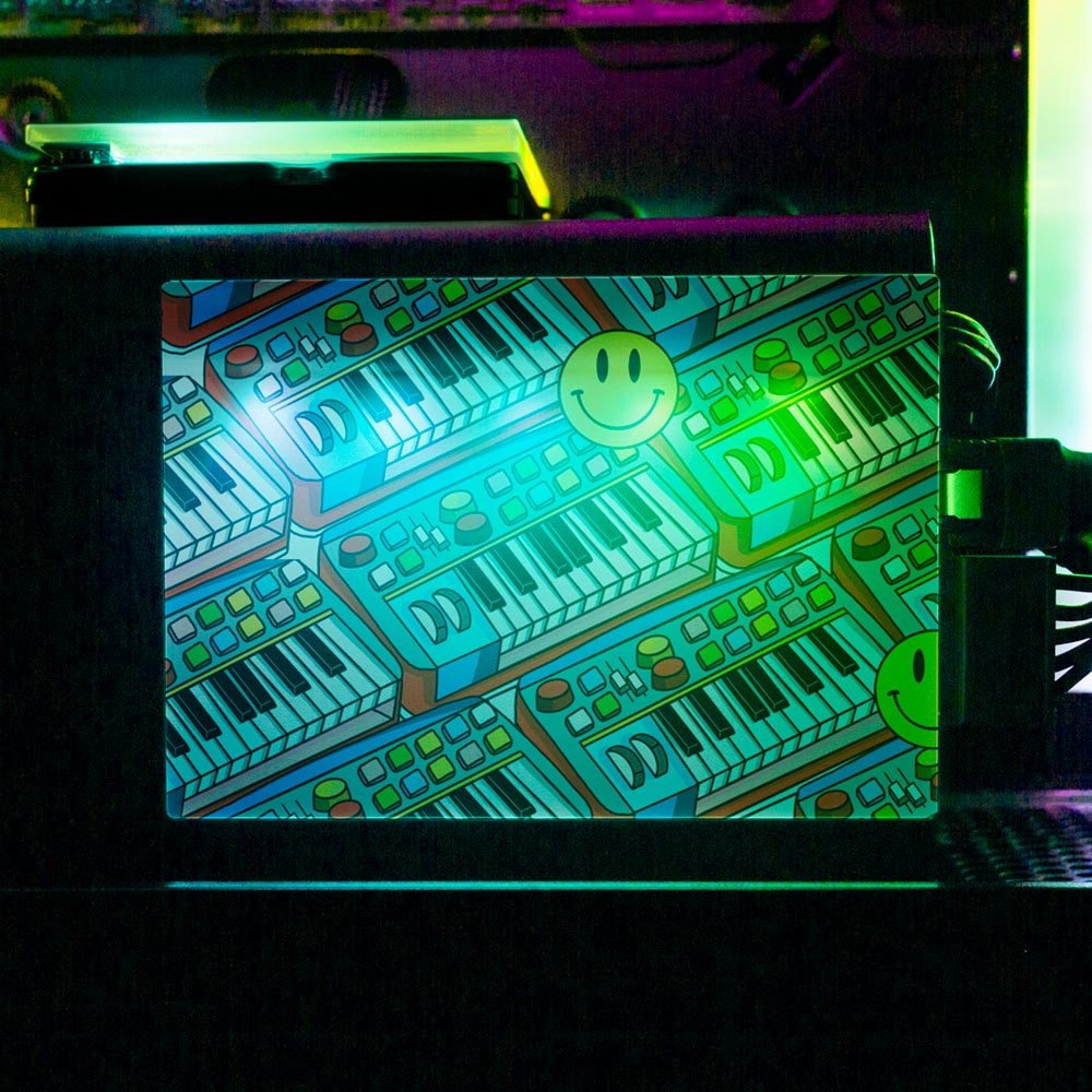 Synth Pop RGB SSD Cover Horizontal - Javilostcontrol - V1Tech