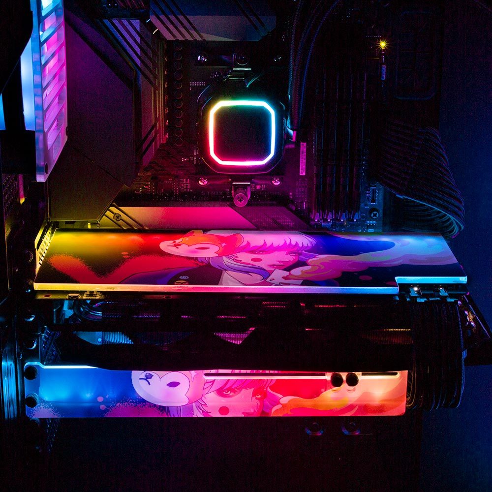 The Ace Girl RGB GPU Backplate - HeyMoonly - V1Tech
