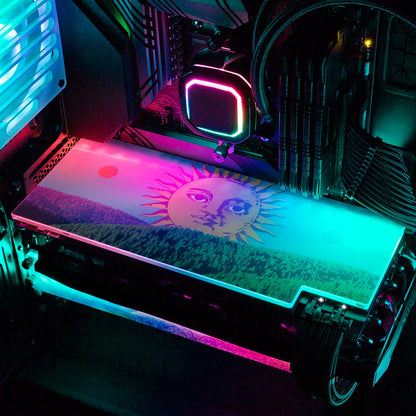 The Awakening of the Sun RGB GPU Backplate - Spectacular.way - V1Tech