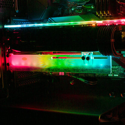The Awakening of the Sun RGB GPU Support Bracket - Spectacular.way - V1Tech