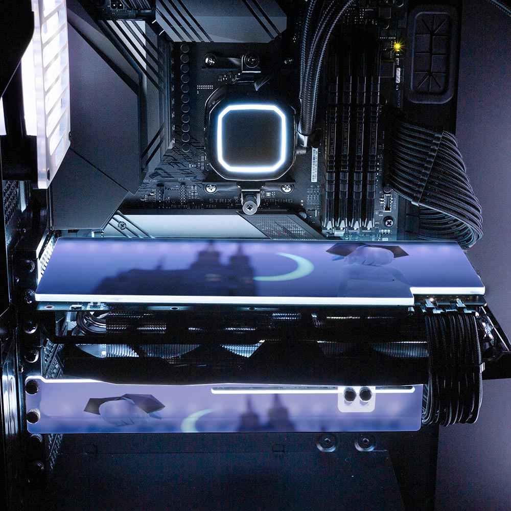 The Cathedral RGB GPU Backplate - Ghost Data - V1Tech