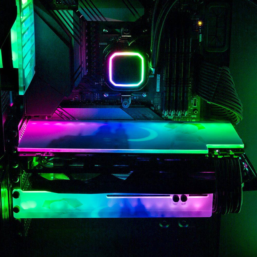 The Cathedral RGB GPU Backplate - Ghost Data - V1Tech