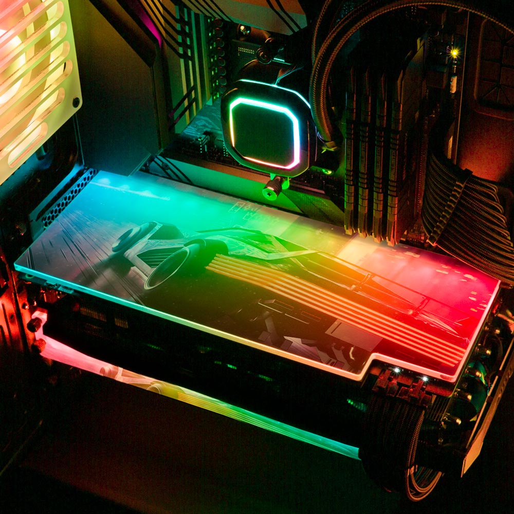 The Day RGB GPU Backplate - The Dizzy Viper - V1Tech