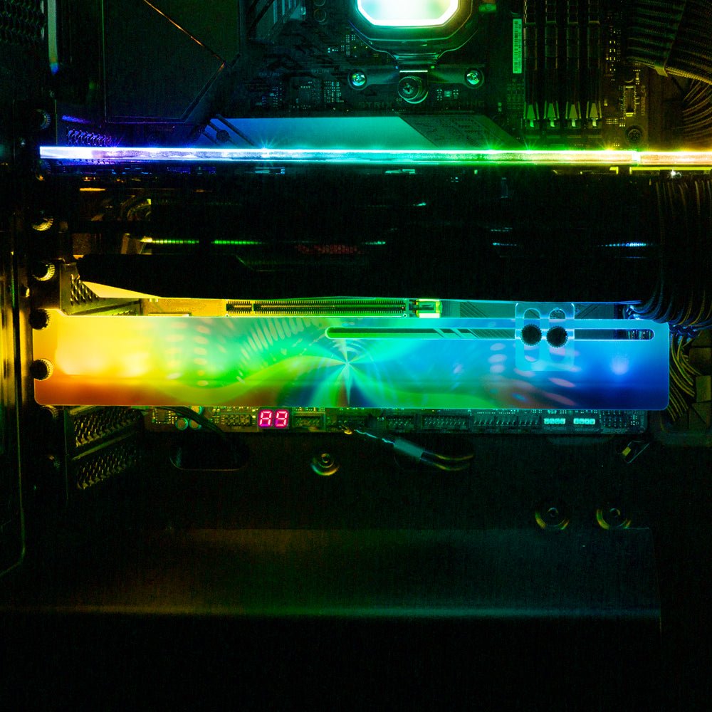 The Inexorable Passage of Time RGB GPU Support Bracket - Guedda HM - V1Tech