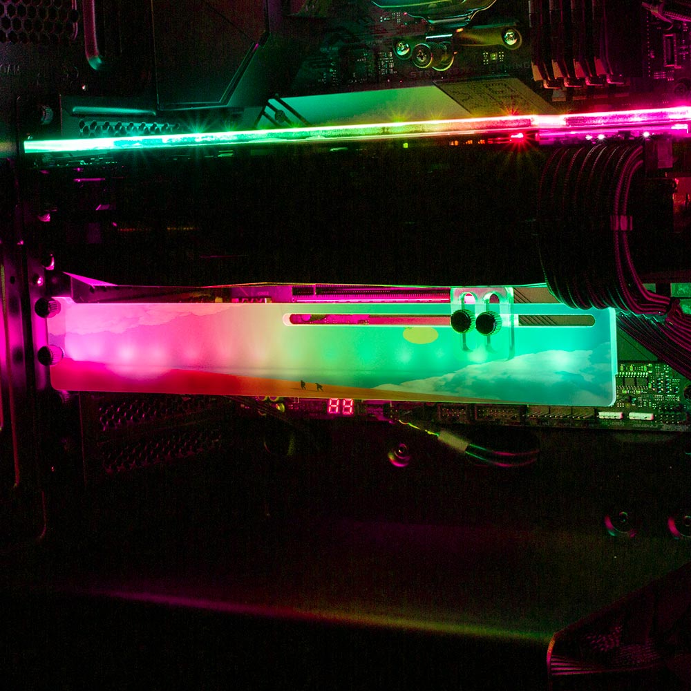 The Journey RGB GPU Support Bracket - Spectacular.way - V1Tech
