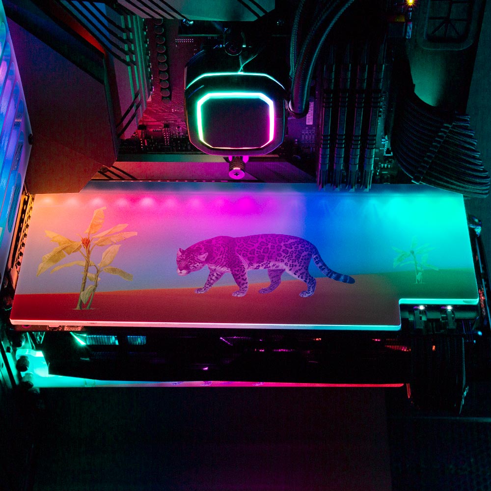 The Jungle RGB GPU Backplate - Spectacular.way - V1Tech