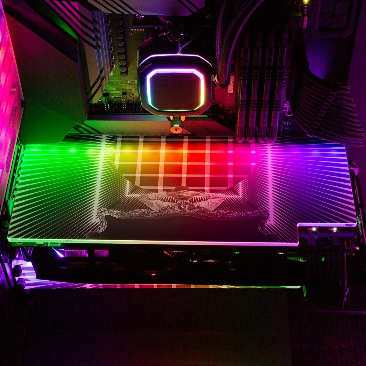 The Mandela Effect RGB GPU Backplate - Tankuss - V1Tech