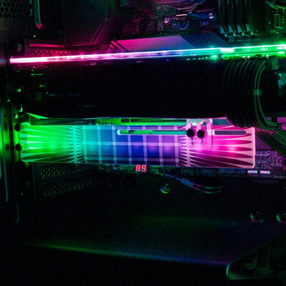 The Mandela Effect RGB GPU Support Bracket - Tankuss - V1Tech